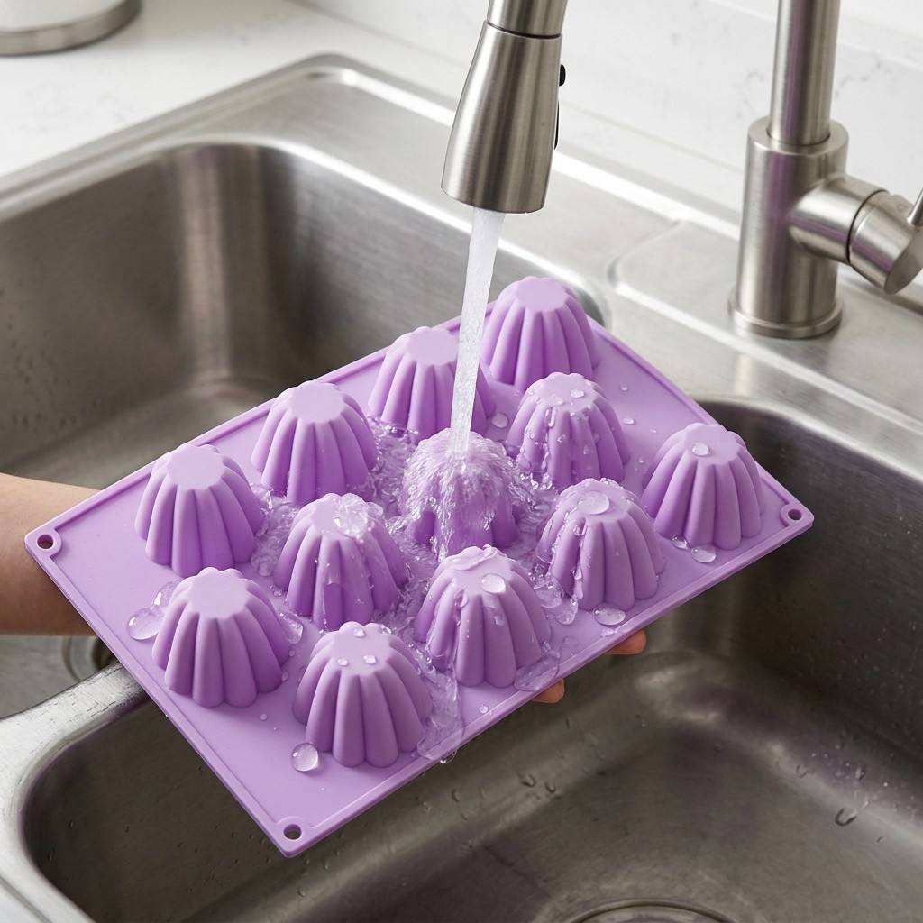 Kitchen Hanging Gadgets - Cetakan Silikon Mini Spiral 12 Lubang